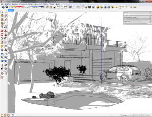 Settaggio render esterno : vray e sketchup 02