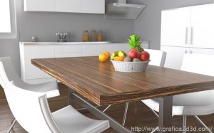 Cucina render 3d studio e vray