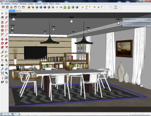 Sketchup tutorial interior #111 c