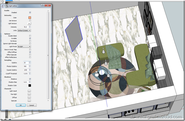 Interior tutorial vray sketchup