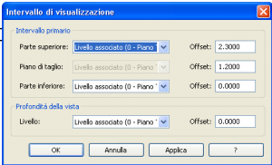 Revit intervallo di visualizzazione