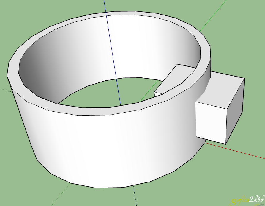 Sketchup forare un muro curvo