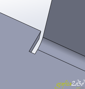 Lamiere solidworks : linguetta flangia base