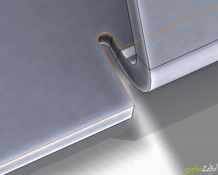 Lamiere solidworks : linguetta flangia base