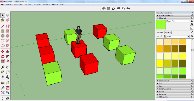 sostituire un materiale di vray sketchup con un altro